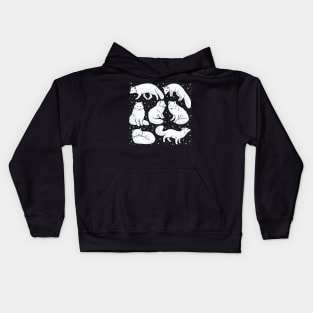 Cute arctic fox illustration Kids Hoodie